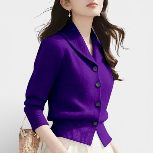 Lorvella - Blazer en Tricot Douillet pour un Style Élégant