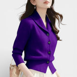 Lorvella - Blazer en Tricot Douillet pour un Style Élégant