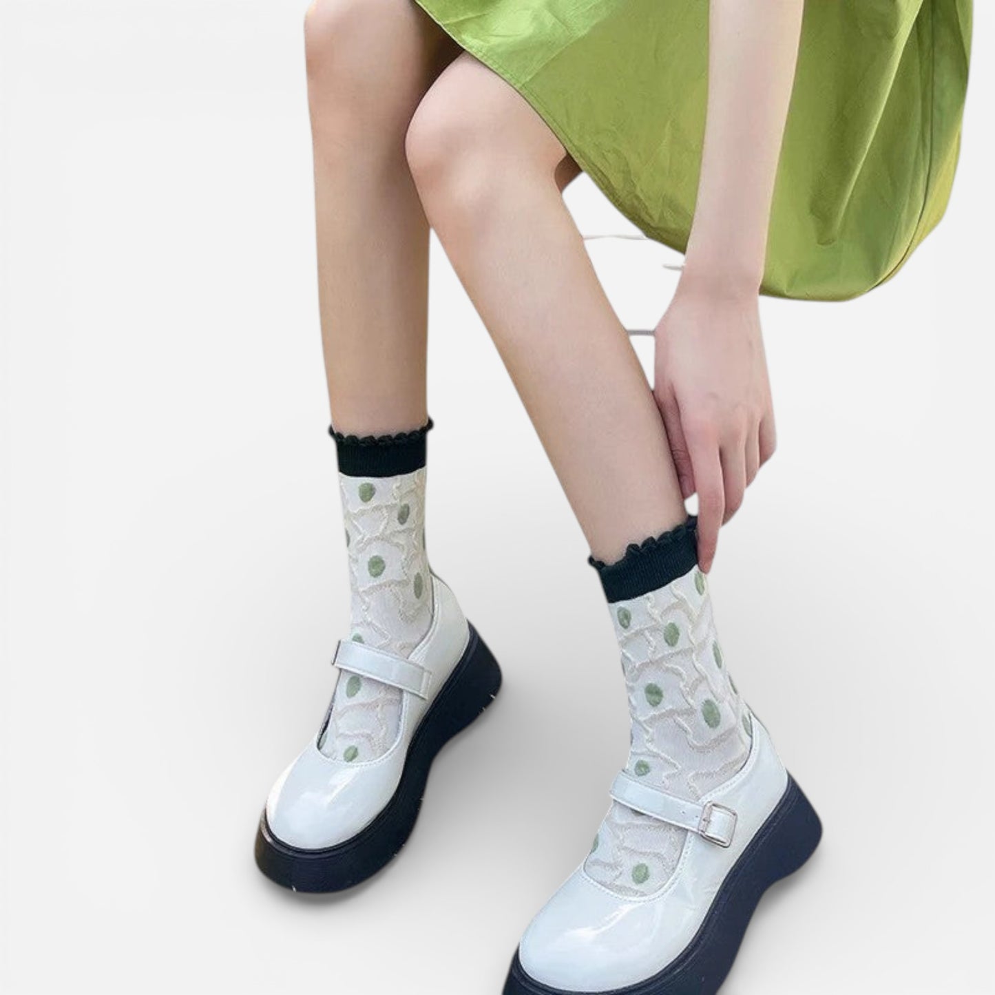 Chaussettes Parisian Bloom - Élégance et Confort au Quotidien