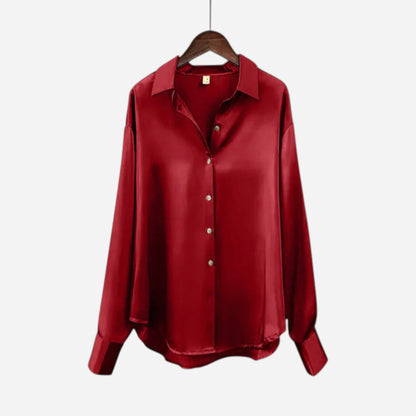 Elvire Satin Blouse - Élégance et Confort en Satin Premium