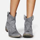 Dael - Bottes Cowboy Vintage à la Cheville pour un Style Unique