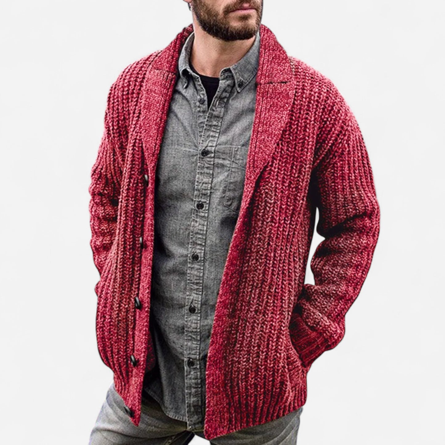 Max - Cardigan Confortable pour Hommes - Élégance et Chaleur