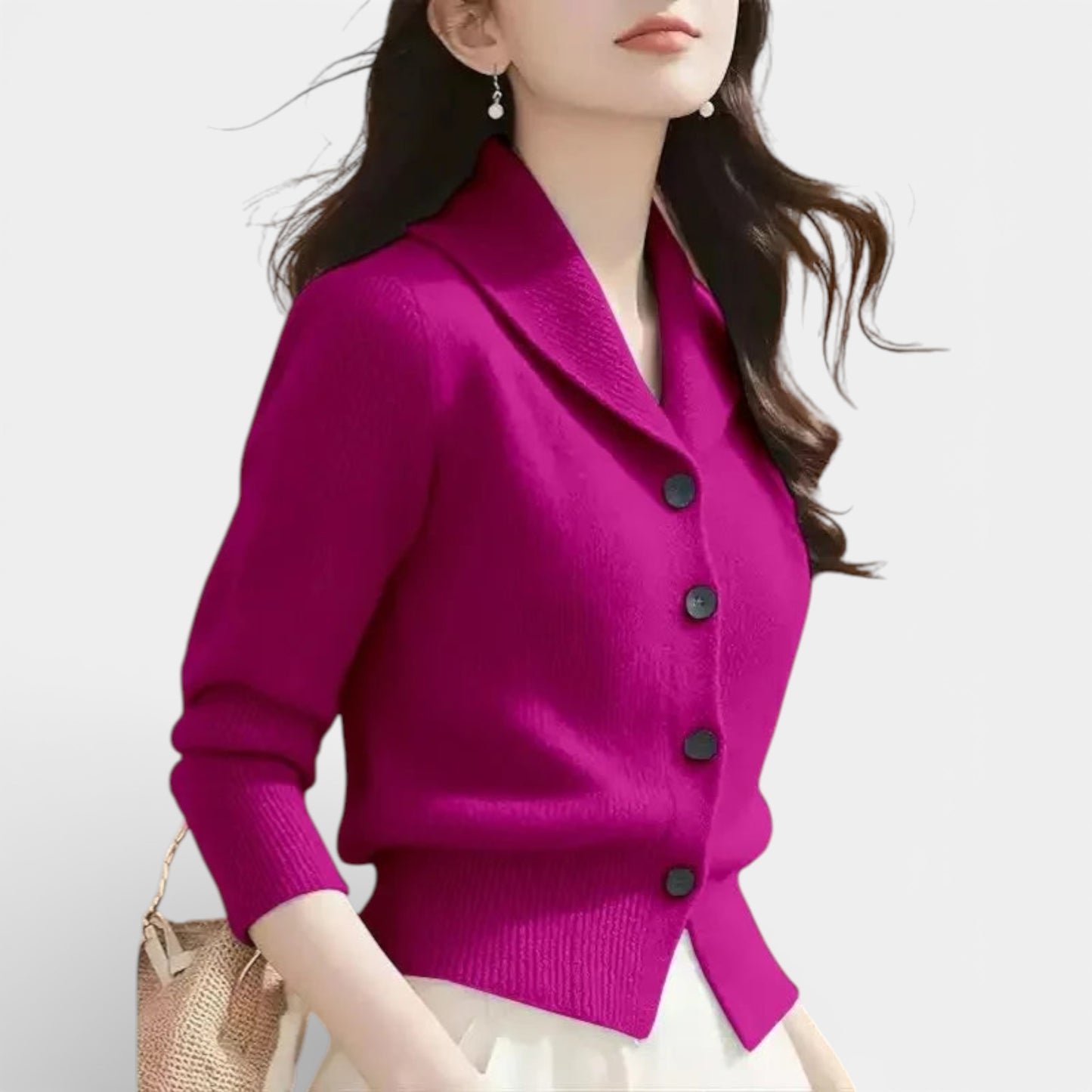 Lorvella - Blazer en Tricot Douillet pour un Style Élégant