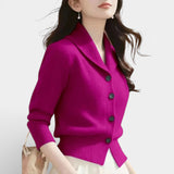 Lorvella - Blazer en Tricot Douillet pour un Style Élégant