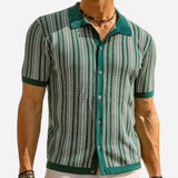 Damian Cruz - Polo en Tricot Élégante pour Homme, Confort et Style