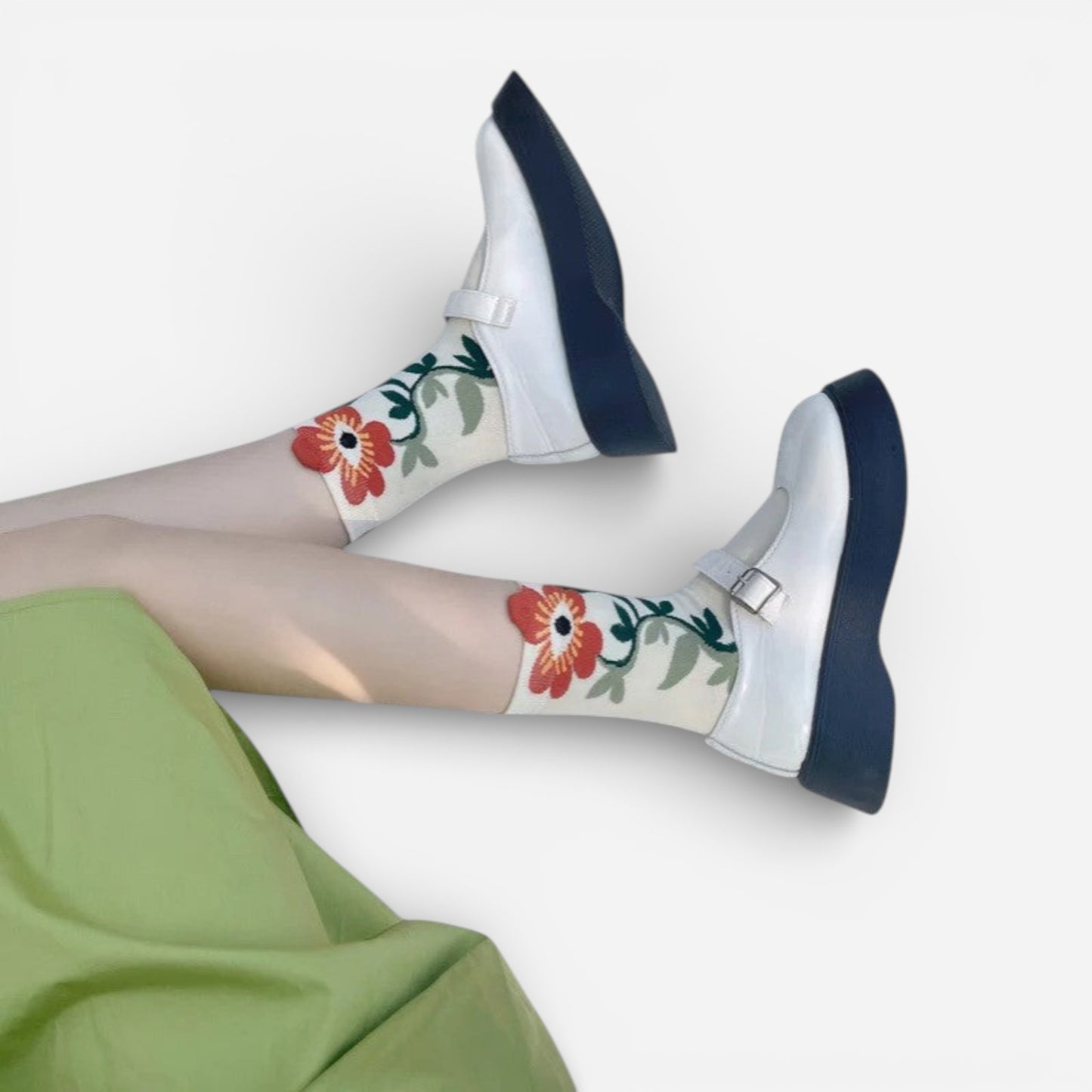 Chaussettes Parisian Bloom - Élégance et Confort au Quotidien