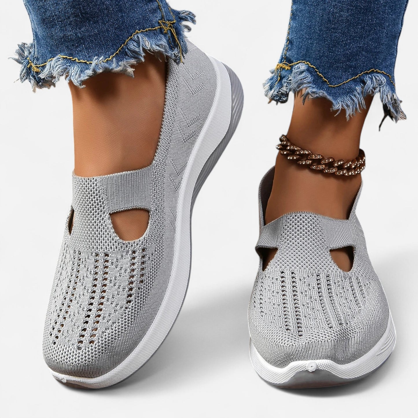 Avena - Baskets Slip-On Mesh Confortables et Élégantes