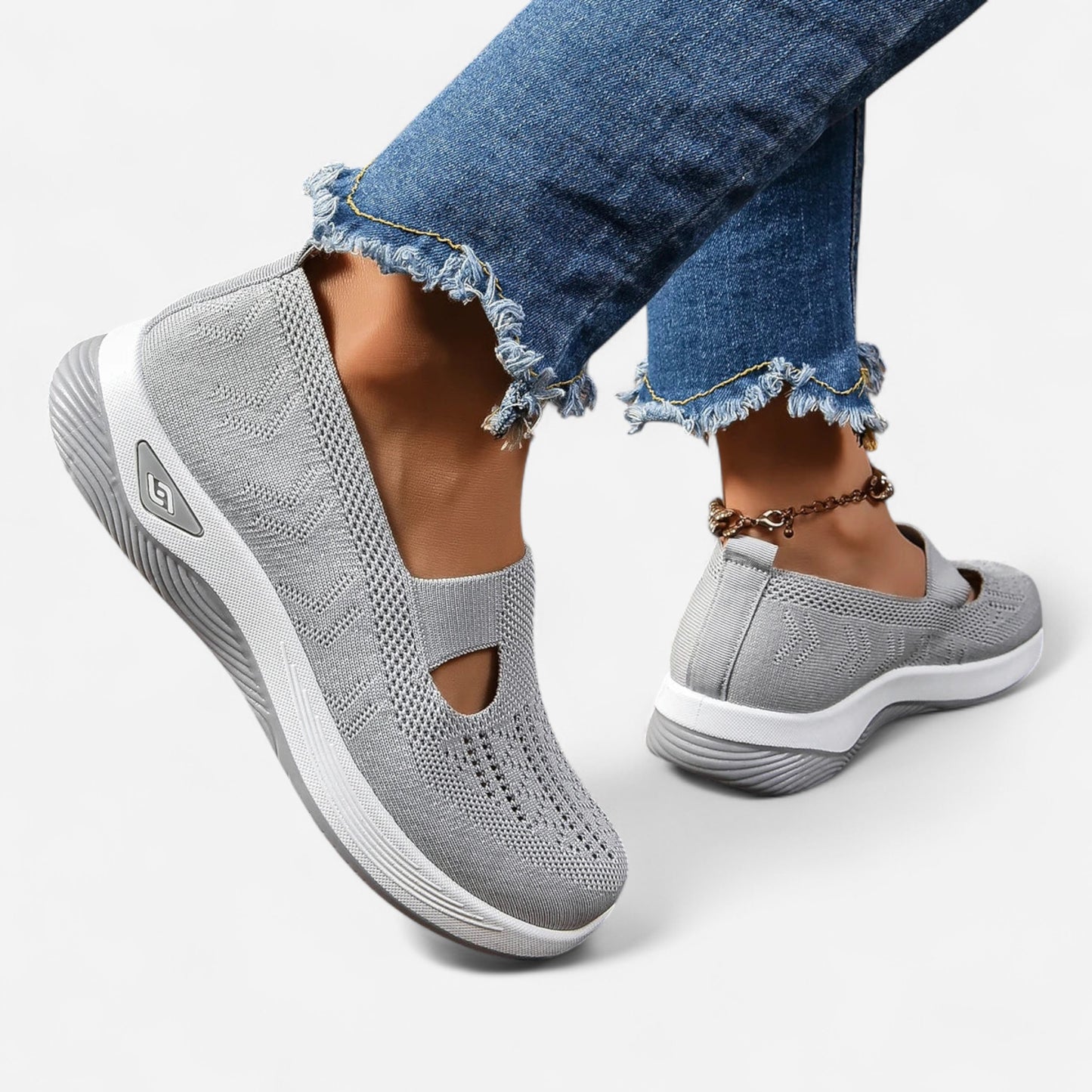 Avena - Baskets Slip-On Mesh Confortables et Élégantes