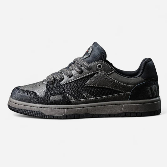 Black Mamba - Sneakers en Cuir de Serpent Unique et Élégantes