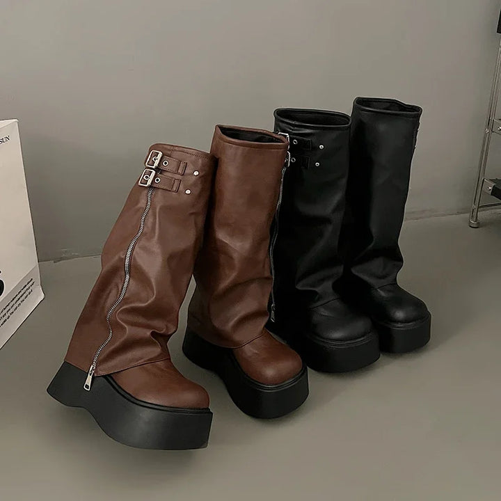 AUDREY™ | Bottes hautes d'hiver à plateforme