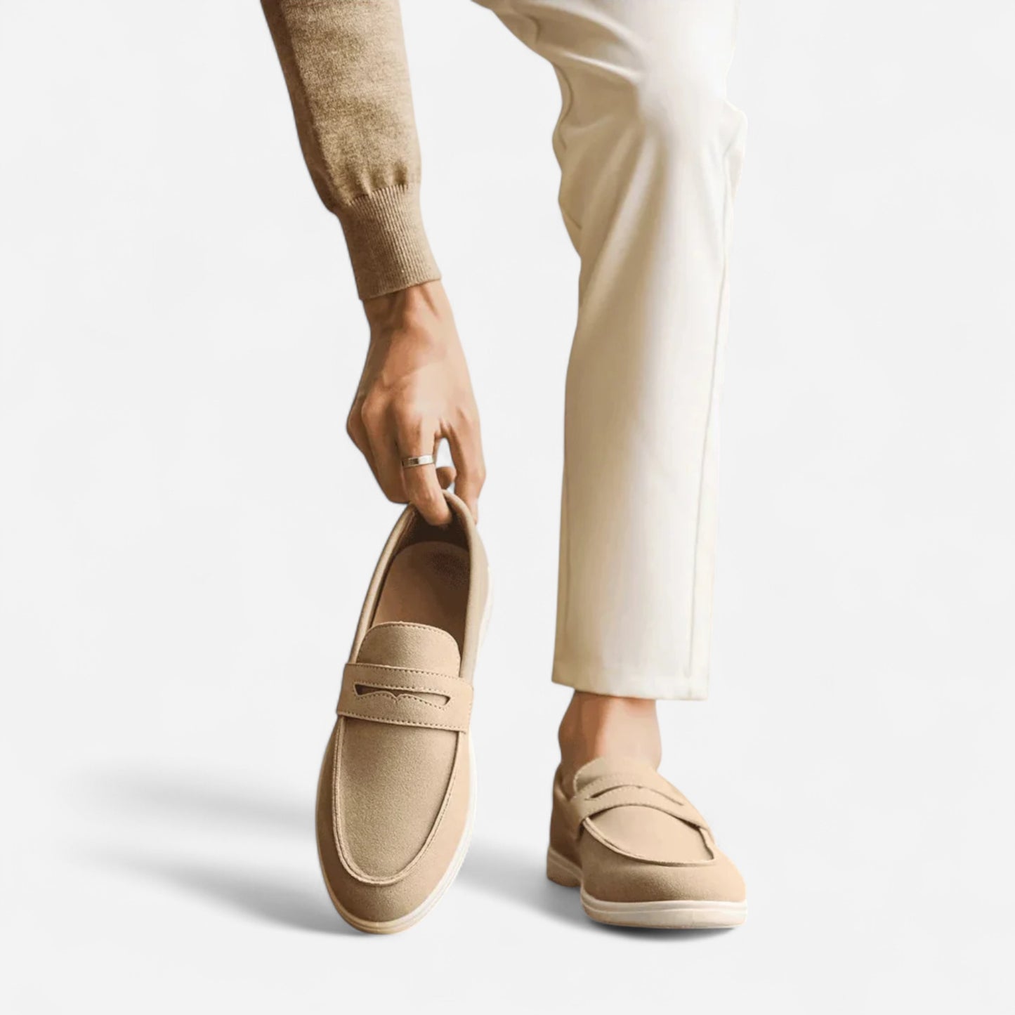Renlow Mocassins en Suède Doux - Élégance et Confort Inégalés