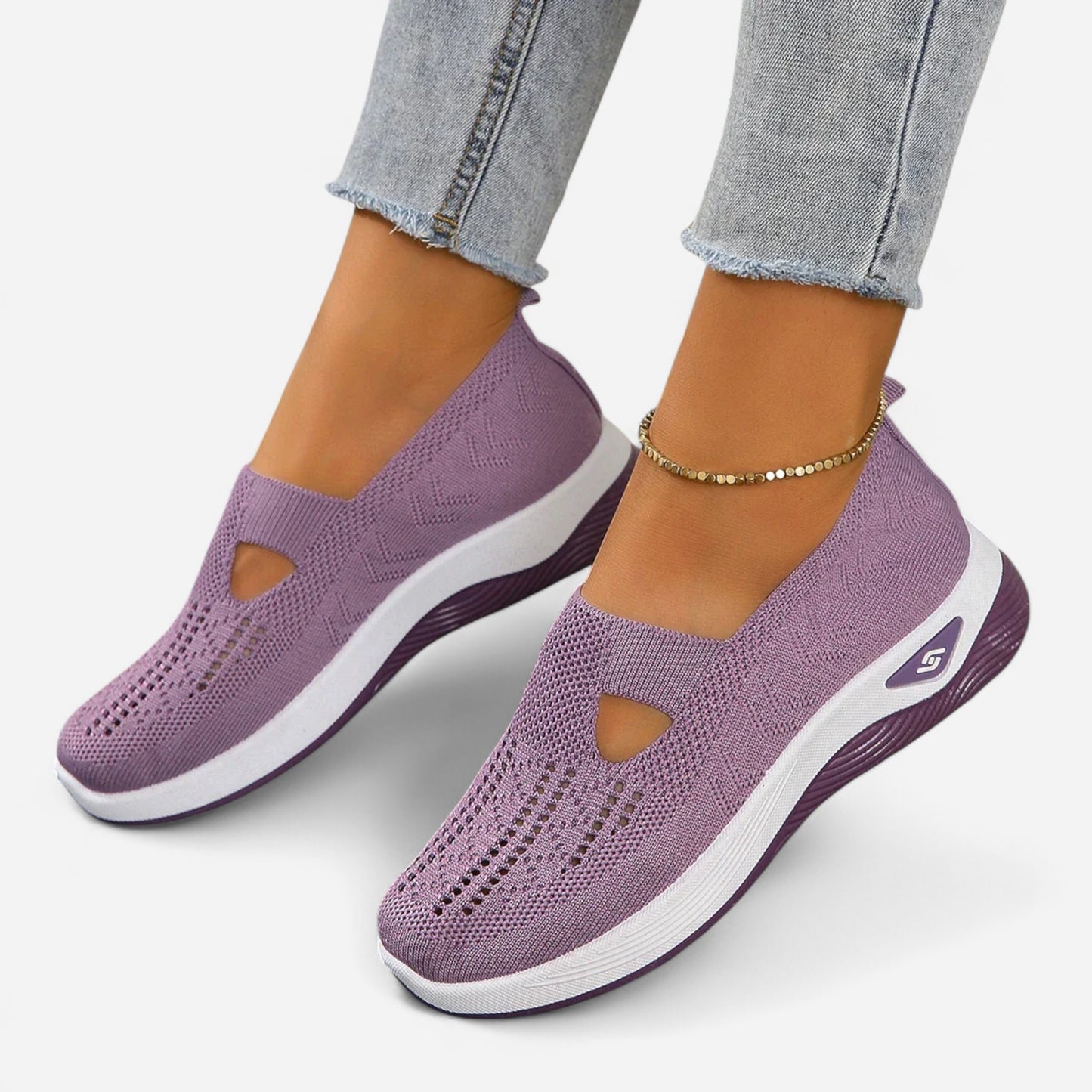 Avena - Baskets Slip-On Mesh Confortables et Élégantes