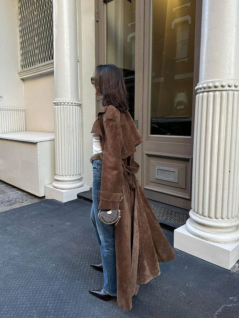 SOLANA™ | Trench-coat en cuir