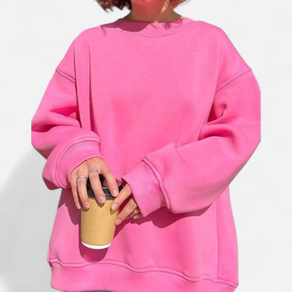 Lola - Sweatshirt Oversize à Col Rond pour un Confort Optimal
