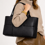 Sac Tissé de Luxe en Cuir Vegan Souple - Élégance et Durabilité
