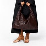 Tote en Cuir Vegan Tissé de Luxe – Sac Élégant Quotidien
