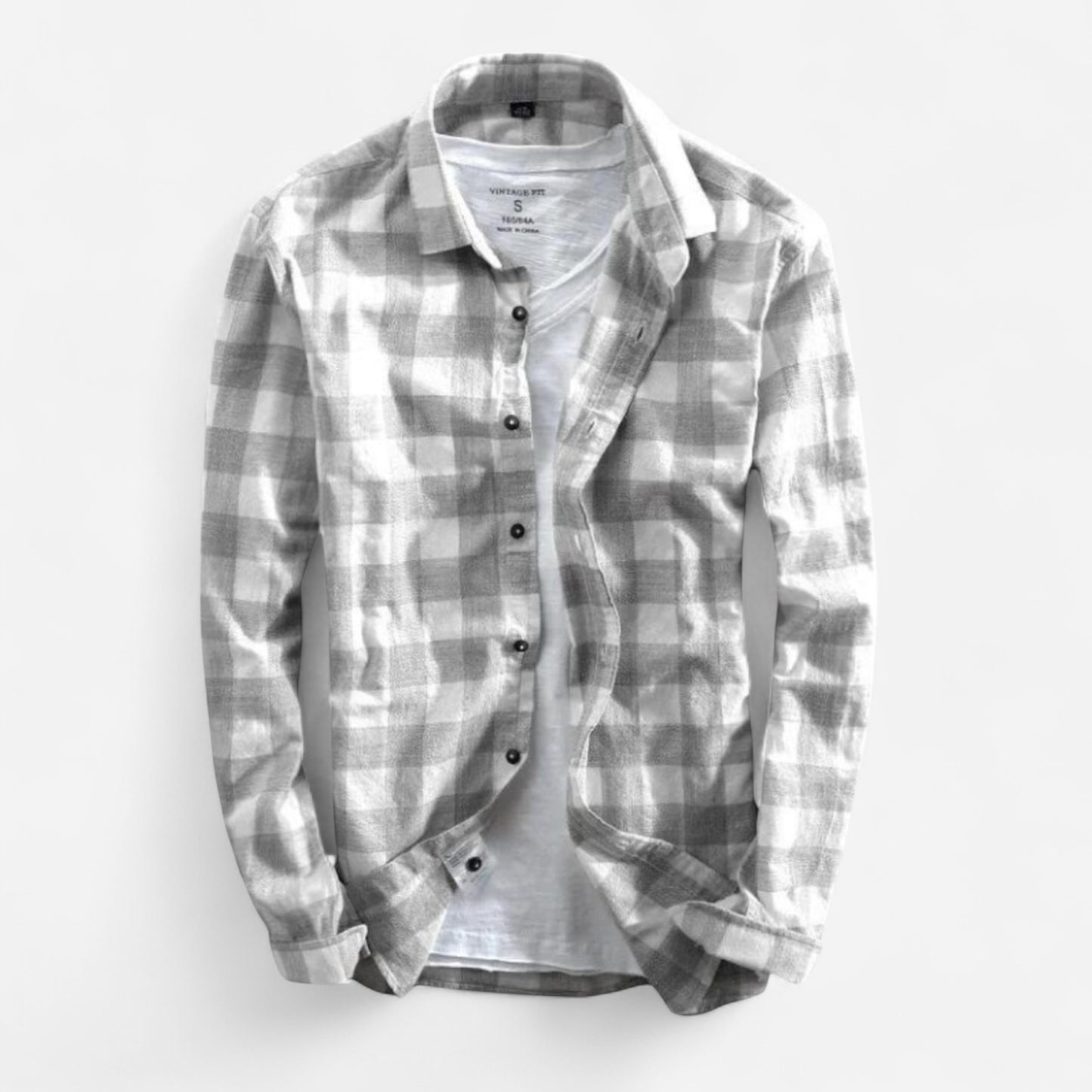 Abdiel Chemise à Manches Longues en Plaid pour Hommes - Élégance et Confort
