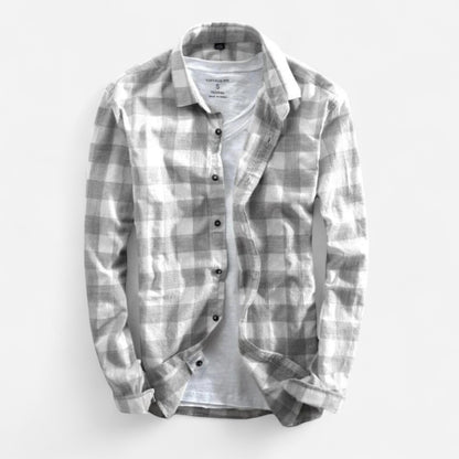 Abdiel Chemise à Manches Longues en Plaid pour Hommes - Élégance et Confort