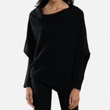 Jennifer Pull Asymétrique à Épaule Découverte pour Femmes - Élégance et Confort Moderne