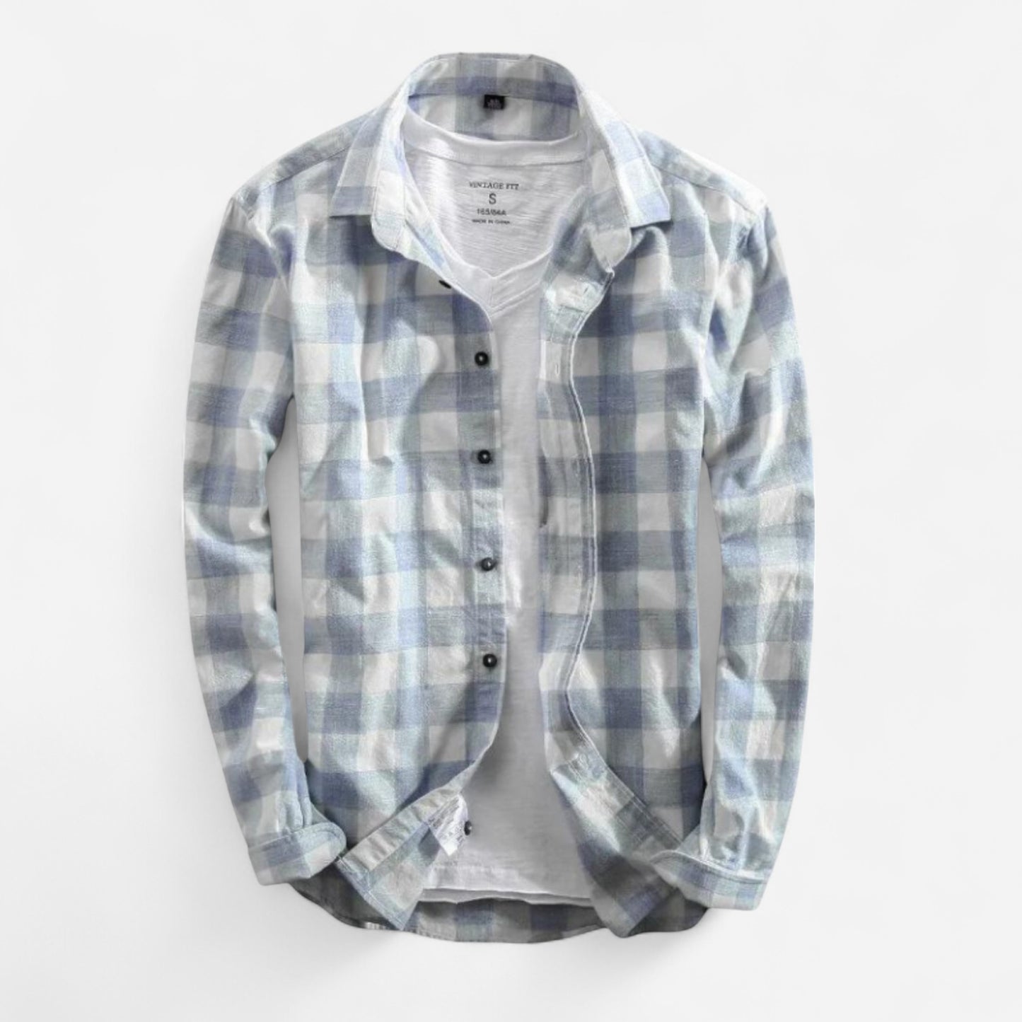 Abdiel Chemise à Manches Longues en Plaid pour Hommes - Élégance et Confort