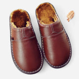 Pantoufles en cuir imperméables - Confort et élégance durable