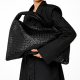 Tote en Cuir Vegan Tissé de Luxe – Sac Élégant Quotidien