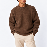 Pull en Tricot Épais à Col Rond pour Homme - Confort et Style