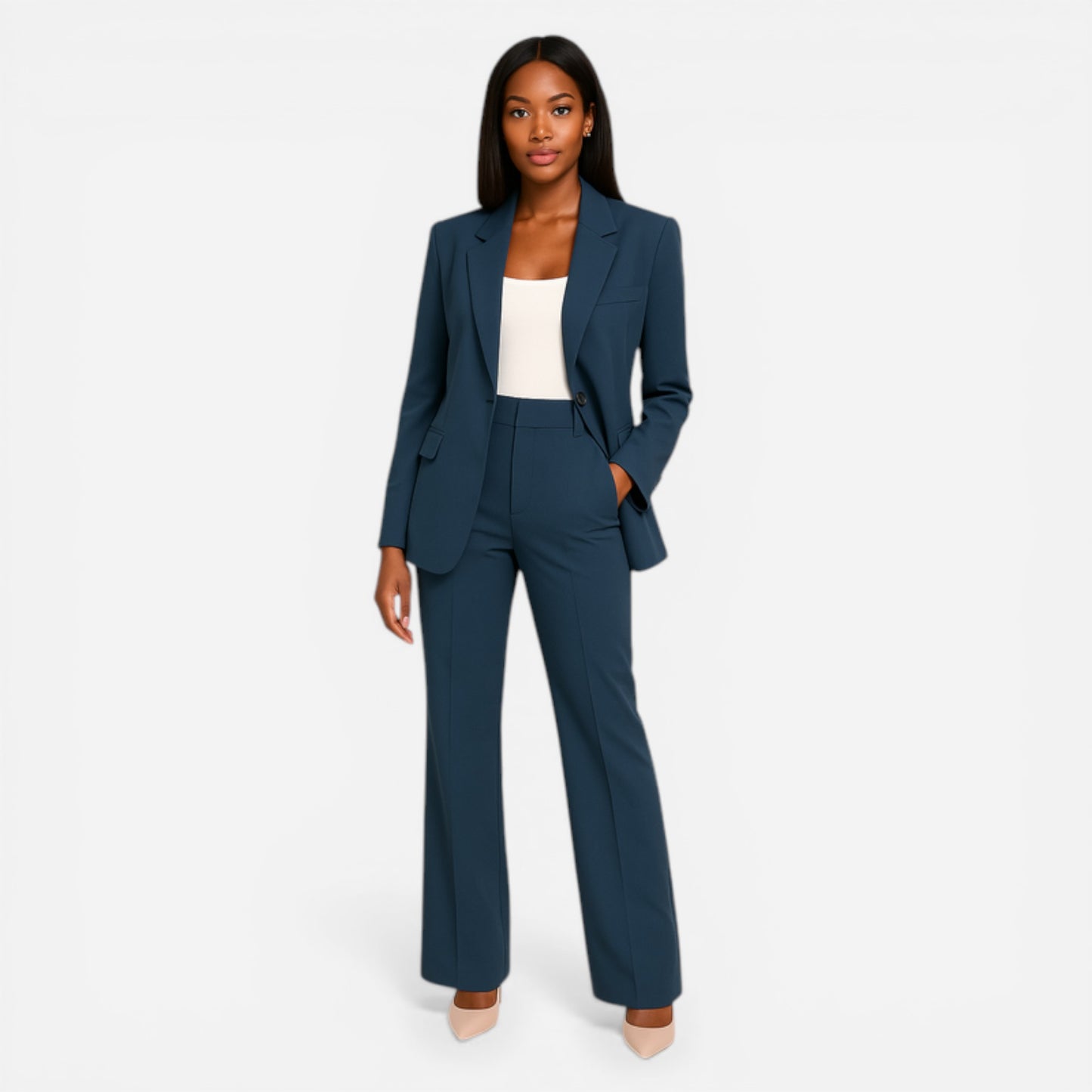 Blazer et Pantalon Élégants pour Femme - Bureau et Événements