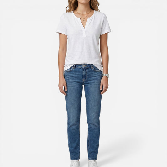 Blouse Femme Evalynn – Décolleté Flatteur & Tissu Léger pour Été Confortable