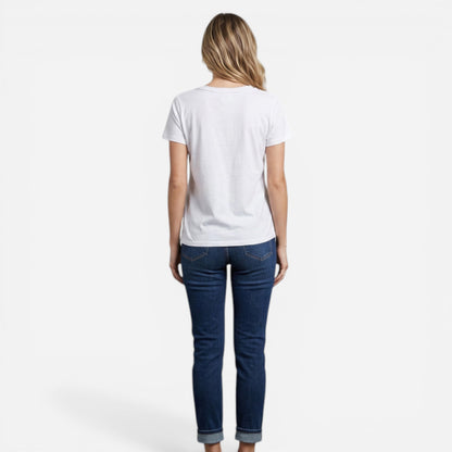 Blouse Femme Evalynn – Décolleté Flatteur & Tissu Léger pour Été Confortable