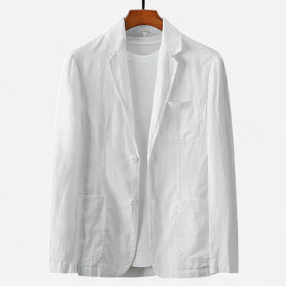 Hollis Blazer en Coton Vintage-Wash - Élégance et Confort