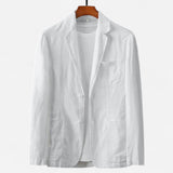 Hollis Blazer en Coton Vintage-Wash - Élégance et Confort