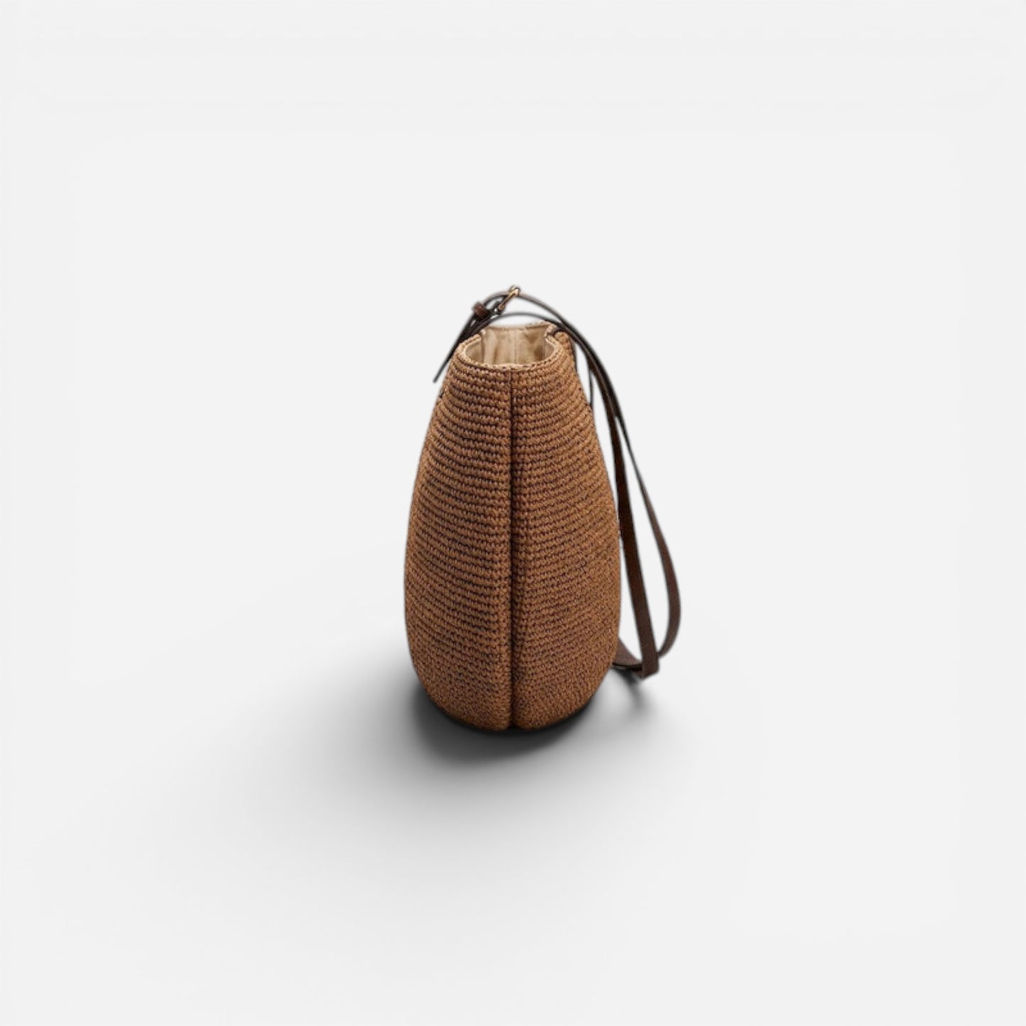 Sac en paille tissé pour femmes, bandoulière ajustable, été élégant