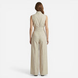 Ensemble Élégant Femme – Top Sans Manches et Pantalon Large