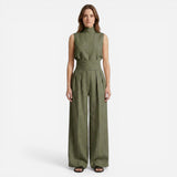 Ensemble Élégant Femme – Top Sans Manches et Pantalon Large