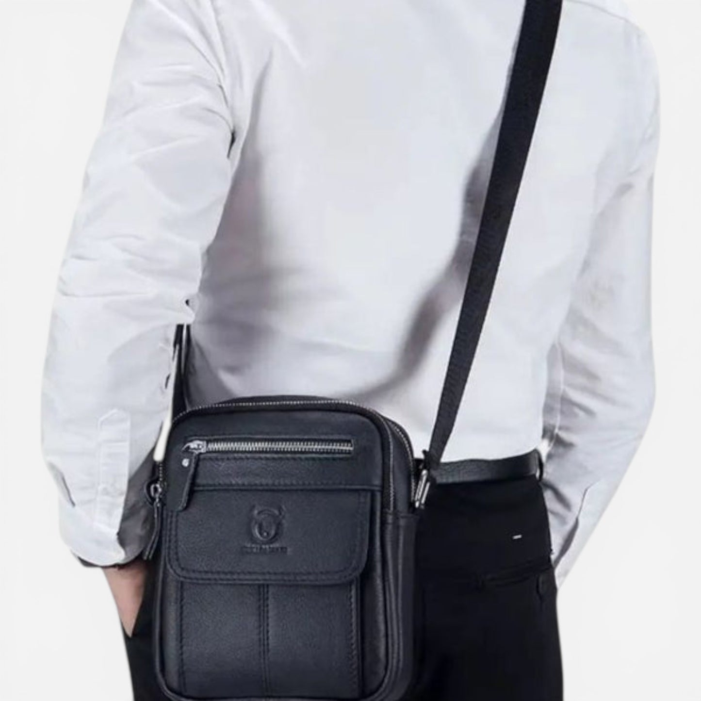 Sac Messenger en Cuir Simon - Élégance et Praticité