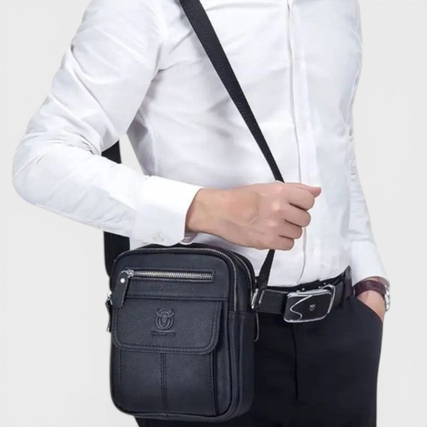 Sac Messenger en Cuir Simon - Élégance et Praticité