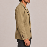 Blazer pour homme à trois boutons, poches à rabat et coudières