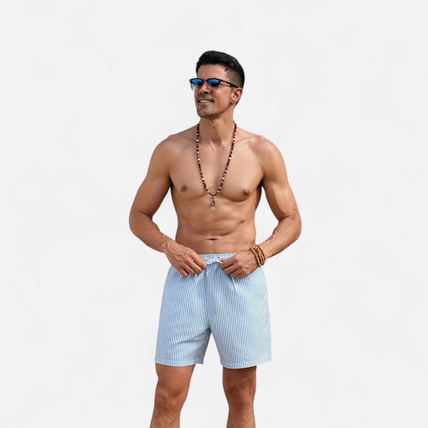 Jeremy - Short de Plage Rayé pour Homme | Élégance et Confort