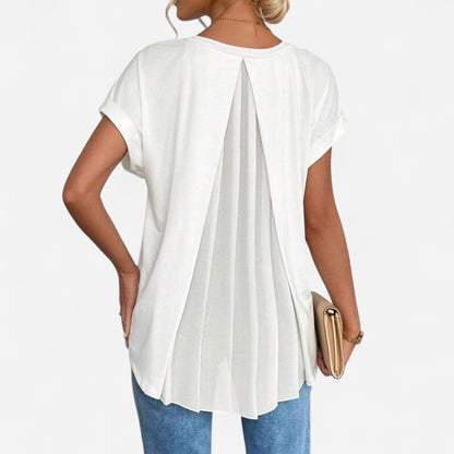 Estella - T-shirt unisexe à manches courtes en patchwork élégant