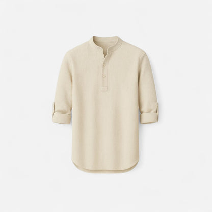 T-shirt à manches longues Casual Henry - Confort et style intemporel
