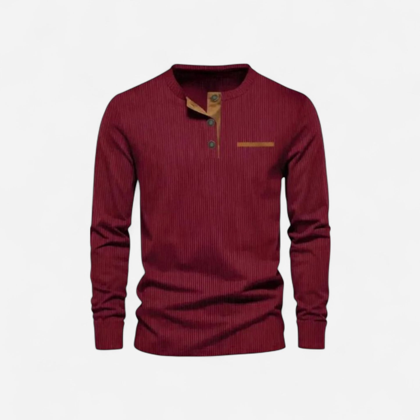 T-shirt à manches longues en velours côtelé - Élégance et confort