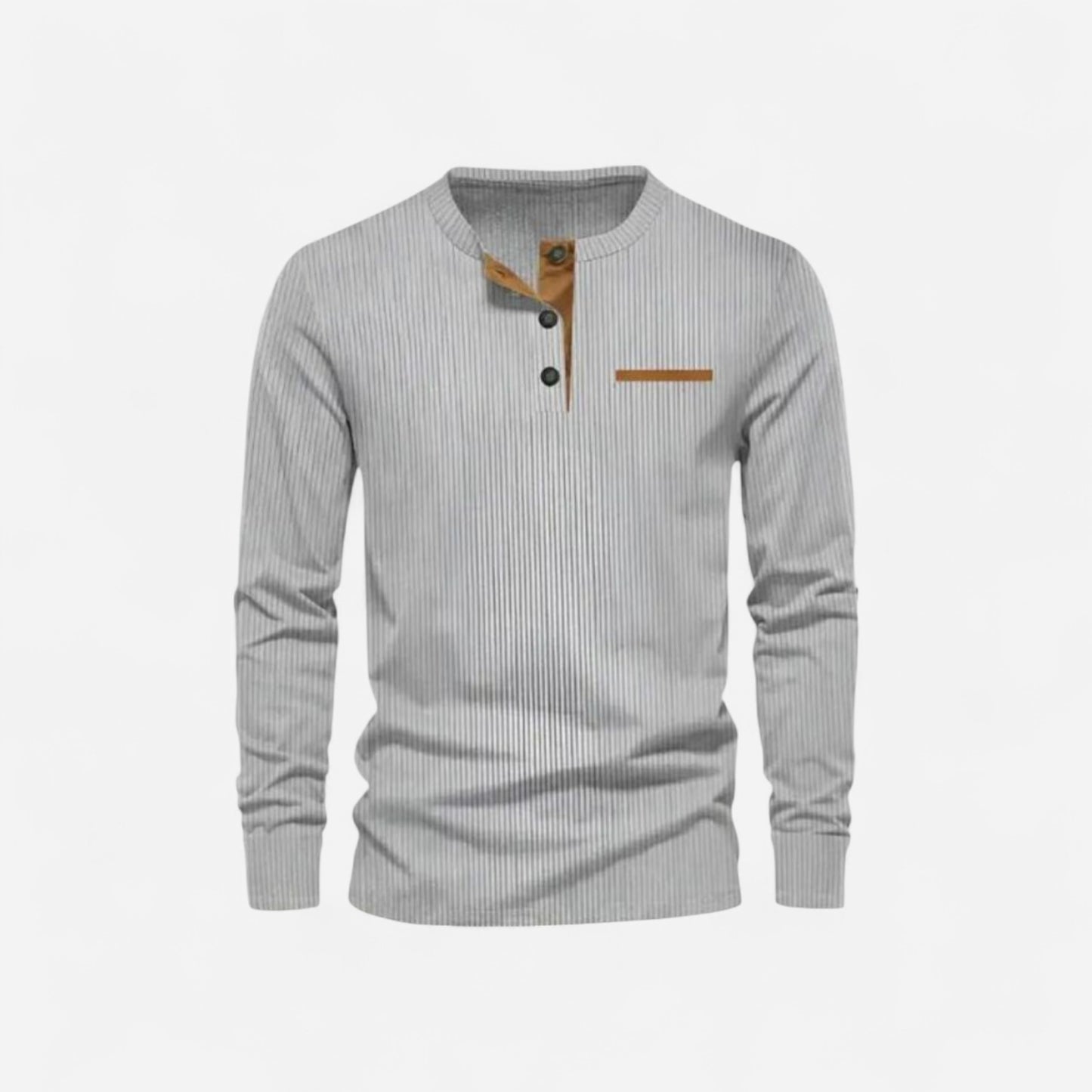 T-shirt à manches longues en velours côtelé - Élégance et confort