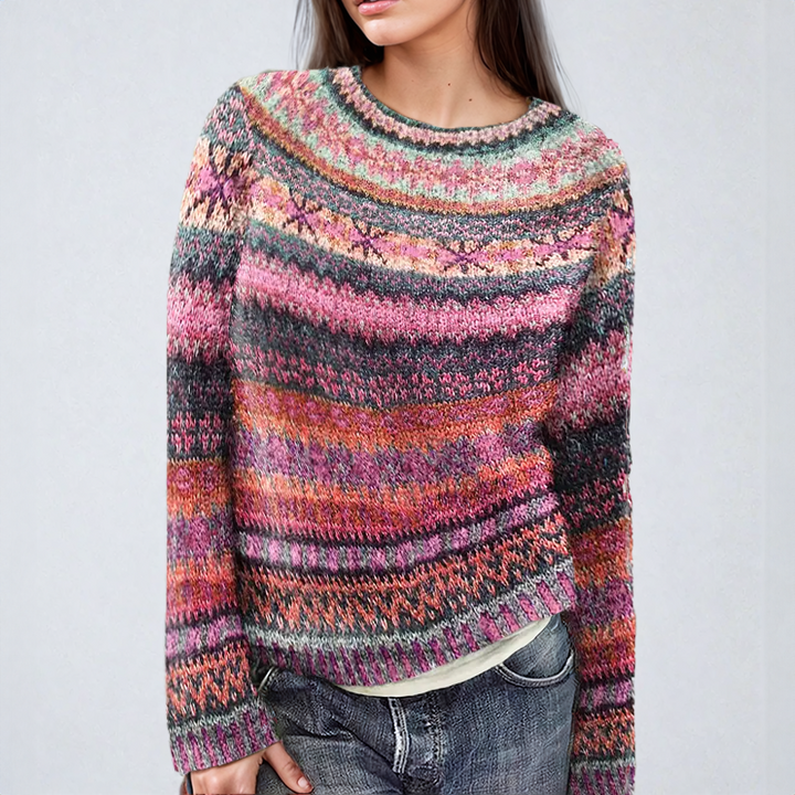 BELL™ | Pull classique en tricot fairisle