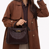 Sac Cabas Tissé en Cuir Vegan Doux – Élégance Quotidienne