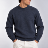 Pull en maille à col montant pour homme - Sweat-shirt classique à manches longues