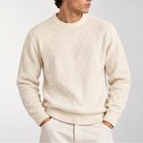 Pull en maille diamant pour homme - Jumper classique et élégant