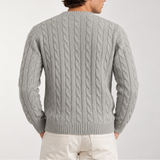Pull en maille torsadée pour homme – Classique et élégant
