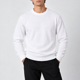 Pull en maille léger pour homme - Sweat à col rond décontracté