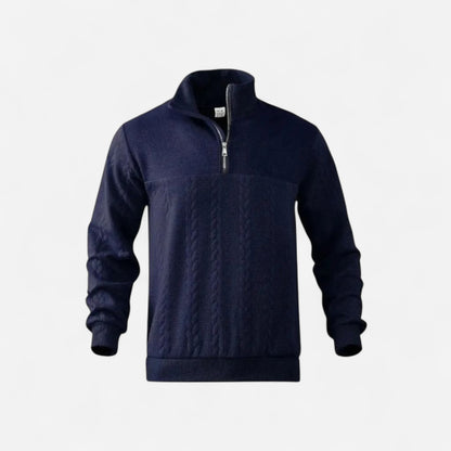 Essential Henry Quarter Zip Pullover - Confort et Élégance